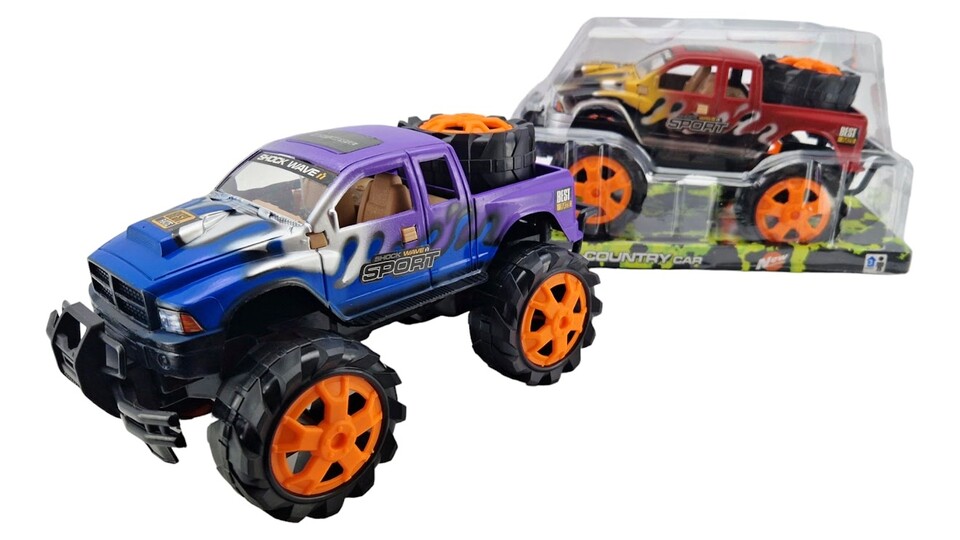 Terénne auto 4x4 na zotrvačník 23cm - náhodná