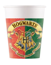 Poháre Harry Potter papierové 200ml 8ks