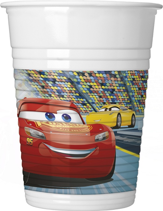 Poháre Cars2 plastové 200ml/8ks