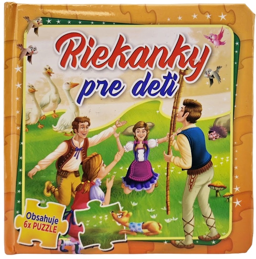 Kniha so šiestimi puzzle Riekanky pre deti