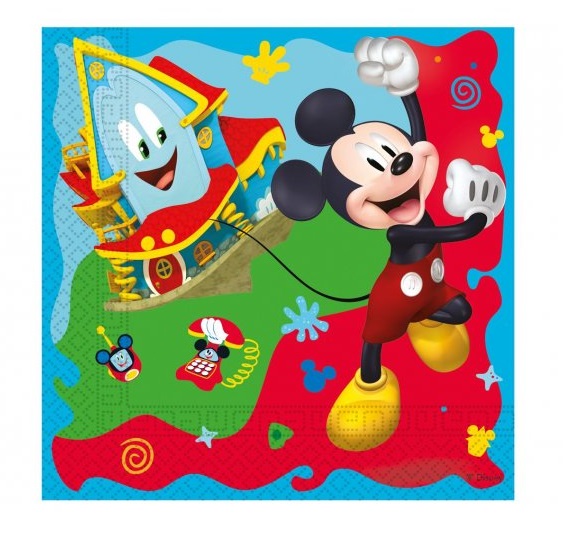 Servítky Mickey 33x33cm 20ks